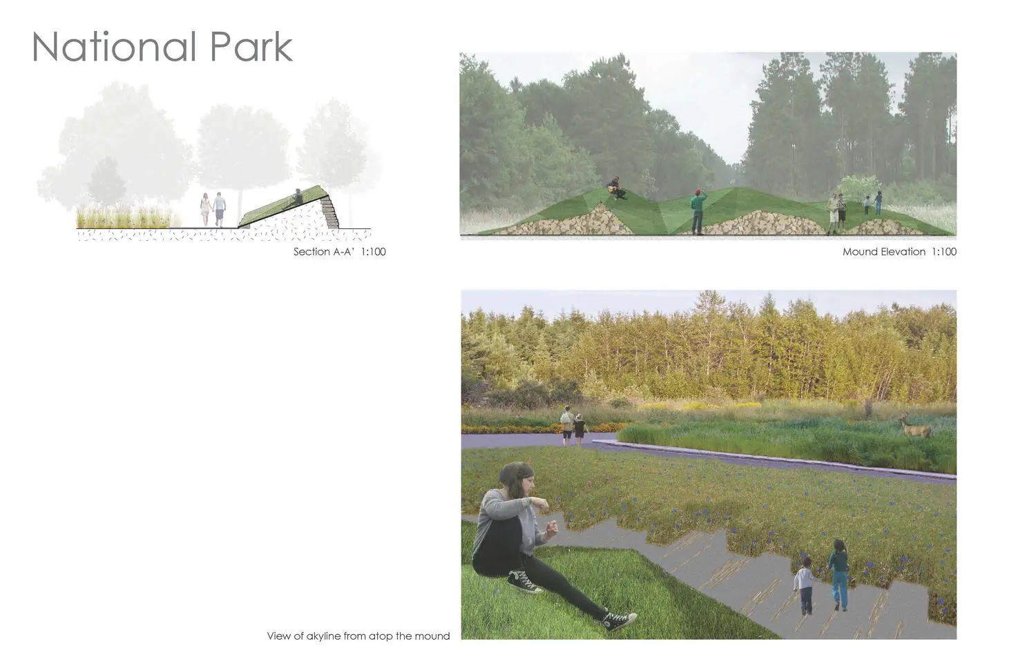 Speculative garden installation study for National Park